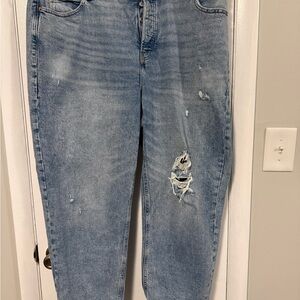Size 20 Old Navy extra high-rise sky high Secret secret slim pockets distressed